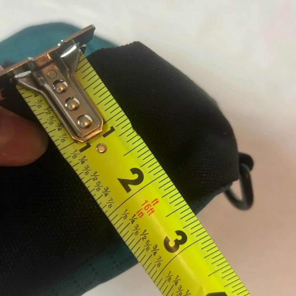 Herschel Supply Heritage Shoulder Sling Bag Adjustable Strap Teal Black EUC